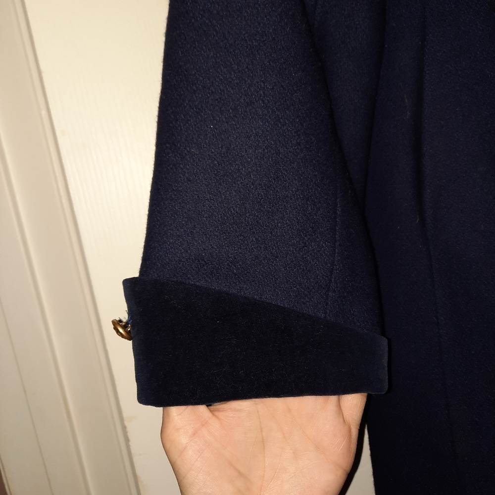 Rothschild Navy Girls Long Coat size 12 - Picture 7 of 12